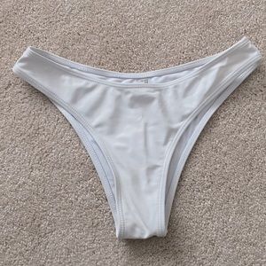 White swim suit bottoms